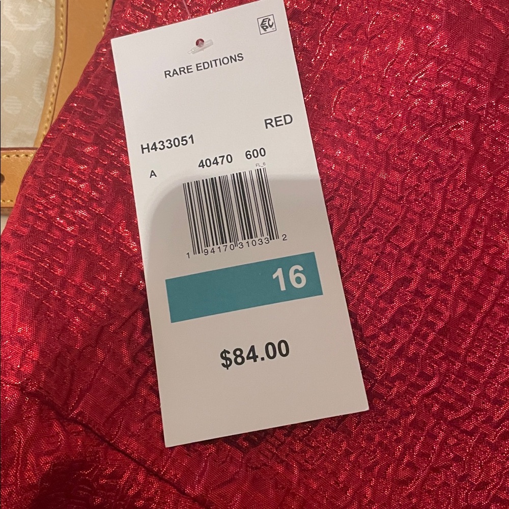 Rare Editions Vibrant Red Dress - Picture 8 of 8
